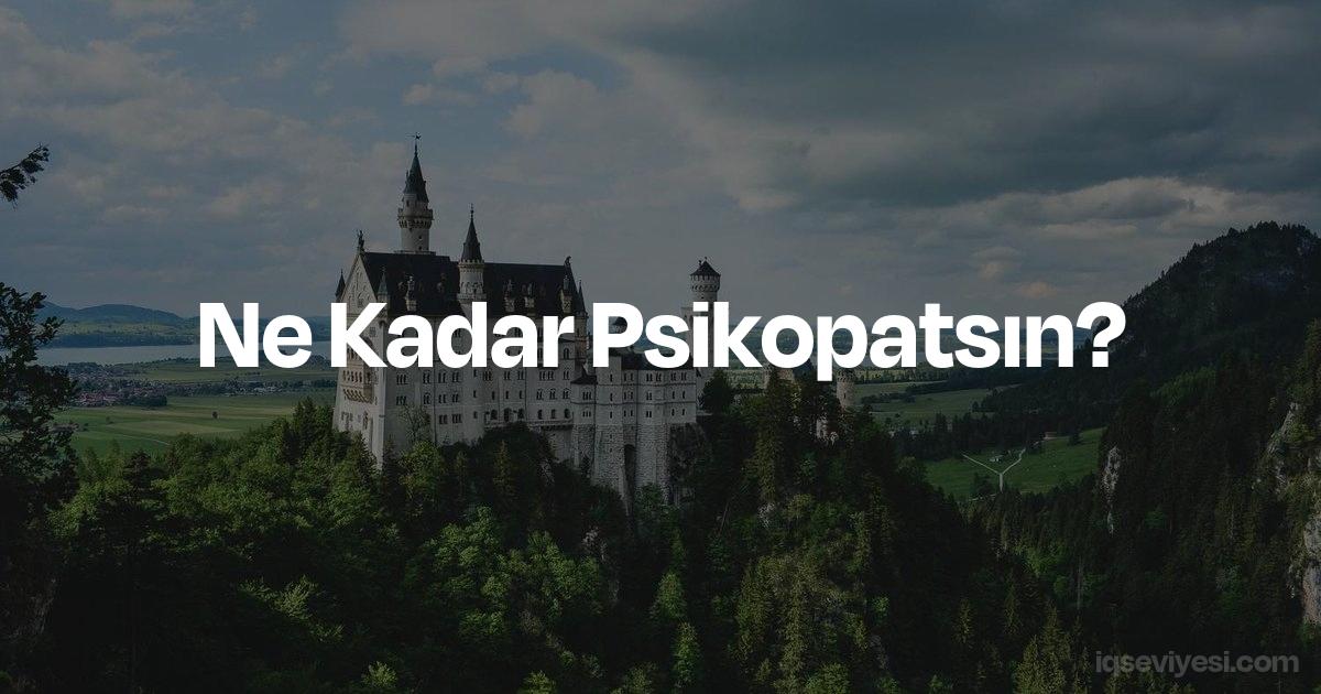 ne kadar psikopatsın? kişilik testi